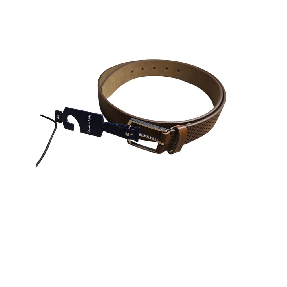 Cole Haan Washington Perf British Tan Belt Size 38